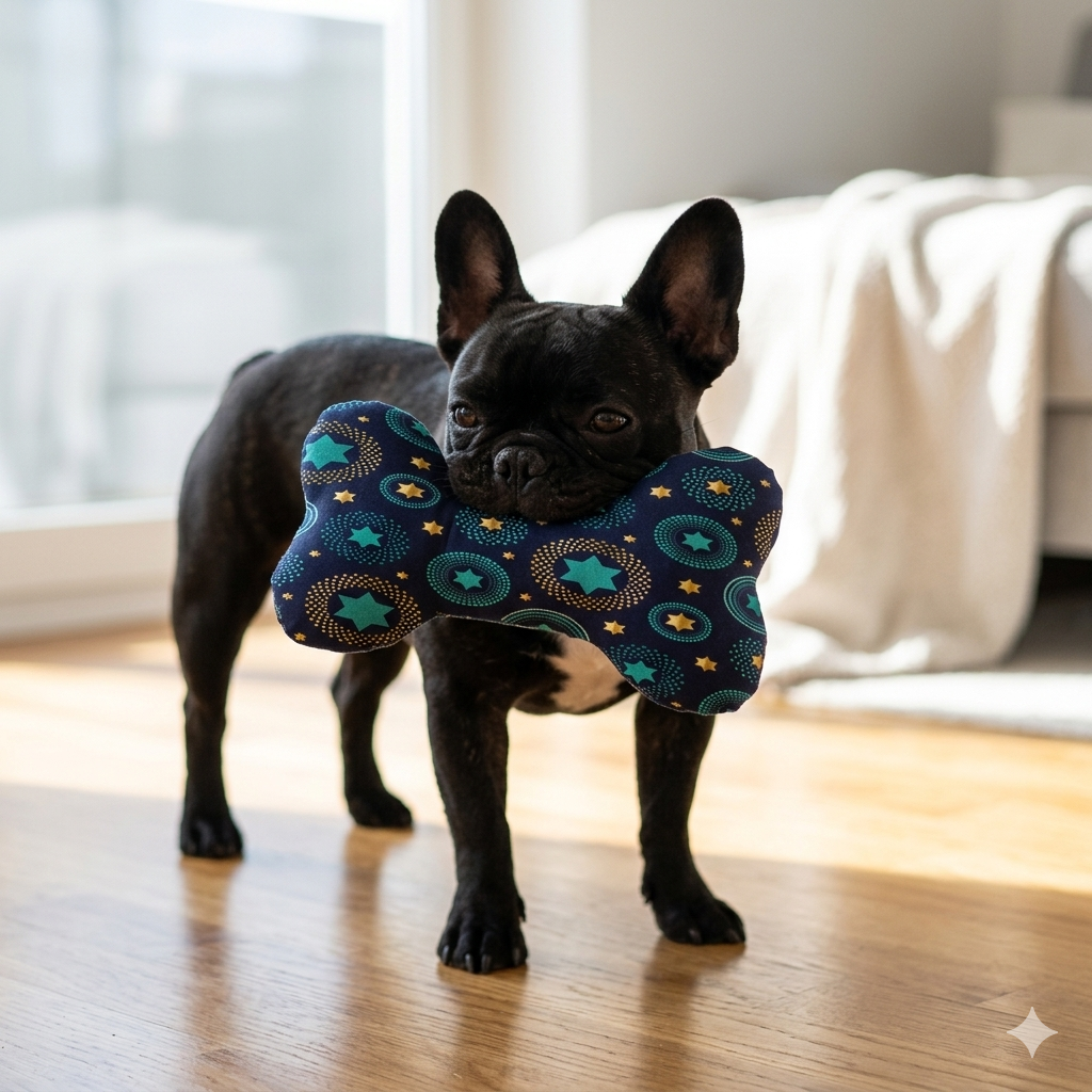 Jouet Os Chien – Toile Résistante – 20 cm