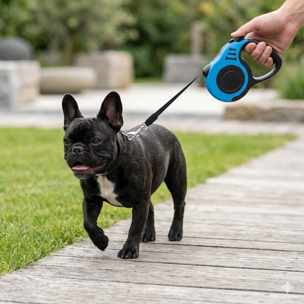 Laisse Rétractable Chien – 3m – Poignée Ergonomique