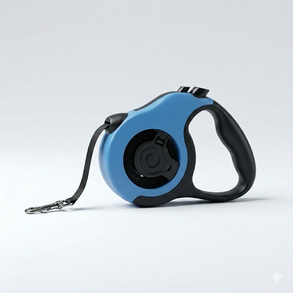 Laisse Rétractable Chien – 3m – Poignée Ergonomique